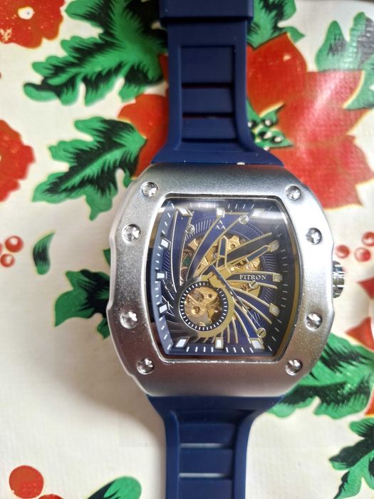 Ceas automatic FITRON albastru