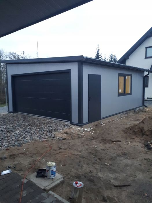Vand garaj metalic 3.5 x 6m modern – orice configuratie