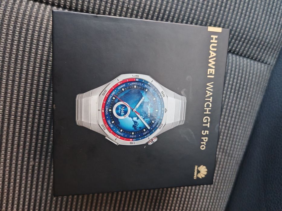 Huawei Watch GT 5 Pro titan case inclusiv cureaua