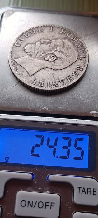 Moneda 5 lei 1881 Romania