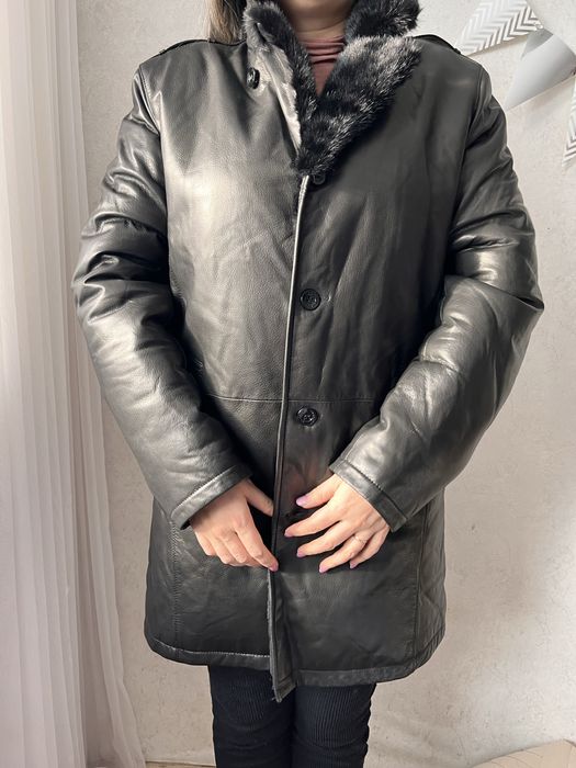 Натуральная дублёнка, 56 размер, тёплая