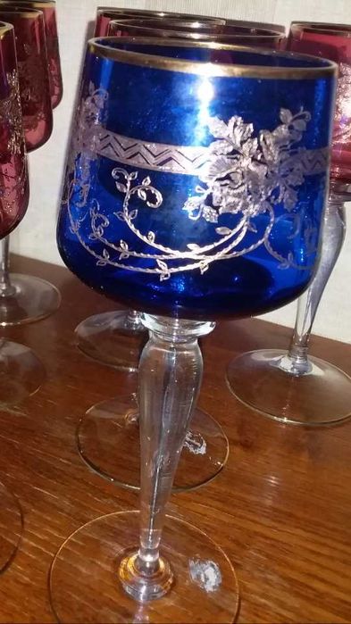 Фужеры высокие. Новые. Чехословакия.