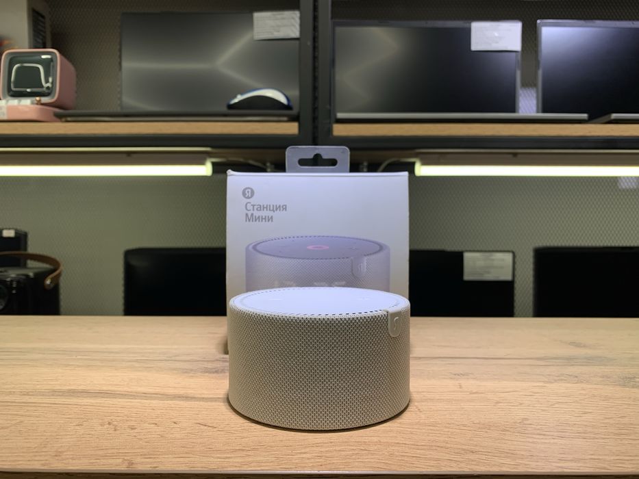 Яндекс Станция Мини, с часами, серый, YNDX-00020, 10966/A10