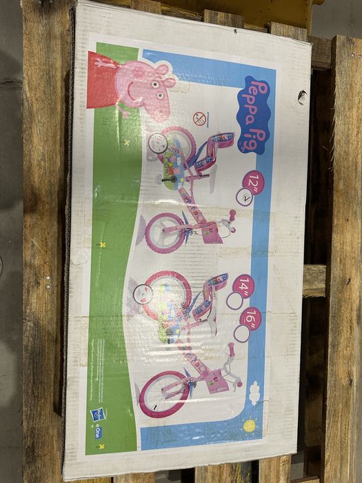 Bicicleta copii 12'' Dino Bikes Purcelusa Peppa, Sigilata