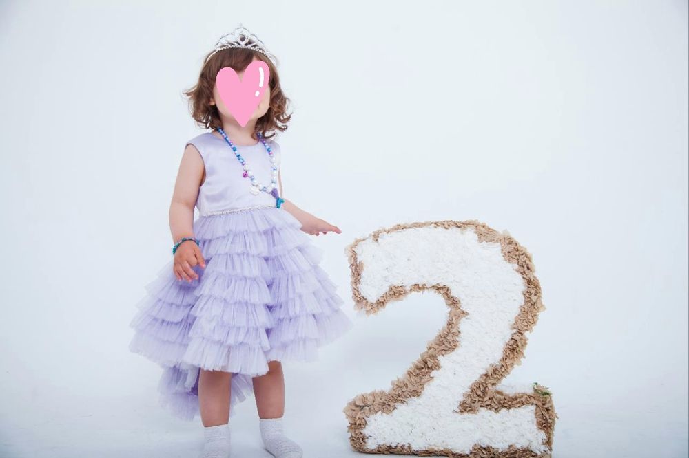 Нарядное детское платье 1,8-2,5г