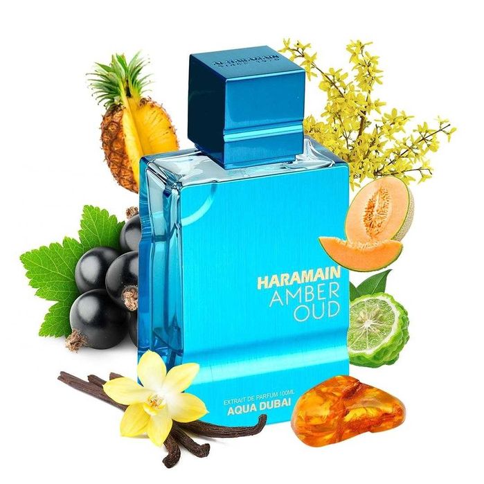 Original atir Al Haramain Amber Oud Aqua Dubai 100 ml