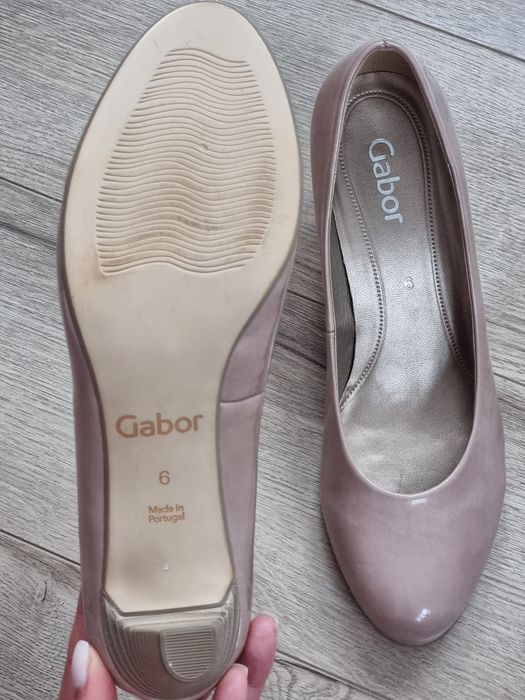 Pantofi cu toc din piele naturala, Gabor, mărimea 39