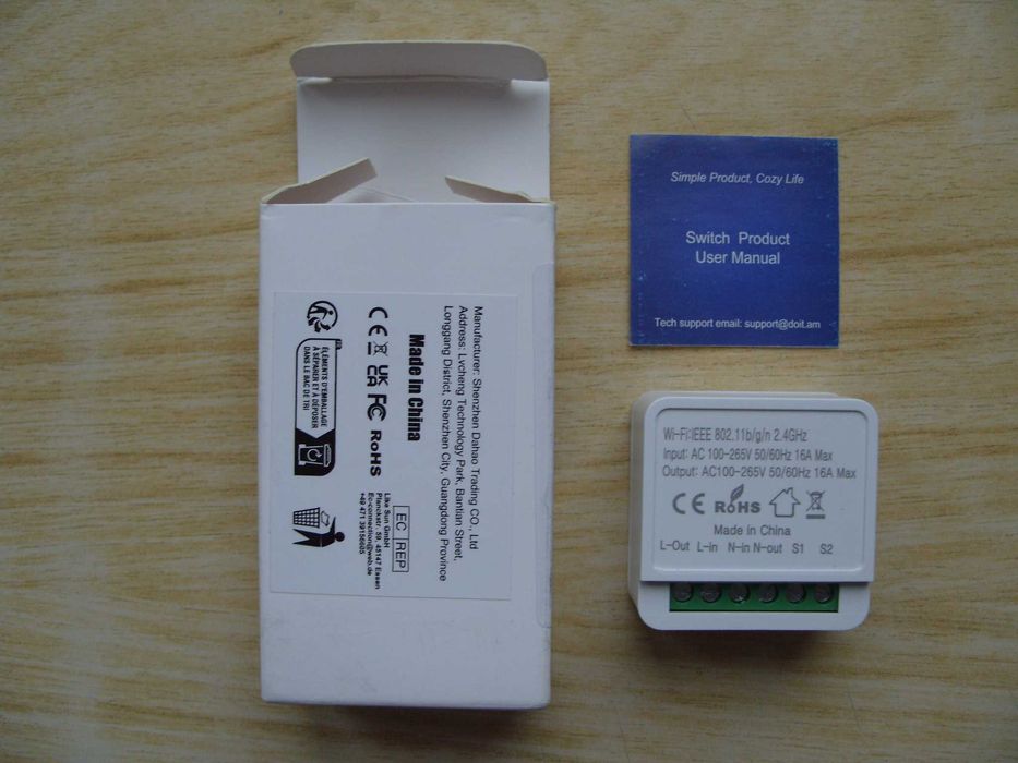 Wi-Fi Smart превключвател Cozylife. 220V/16A. Българско ръководство