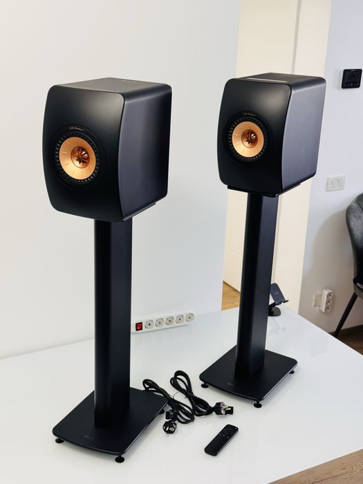 BOXE active/Sistem stereo hi-fi KEF LS50 Wireless II + standuri KEF S2