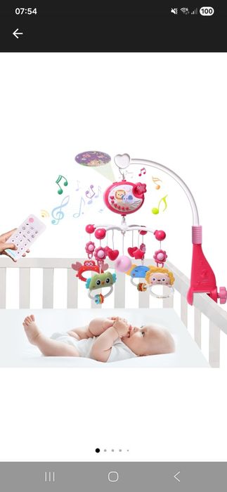 Vand carusel electric de patut bebe