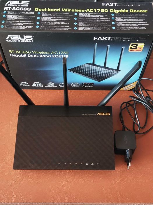 Гигабитов рутер Asus RT-AC66U B1 (h/w ver. B2)