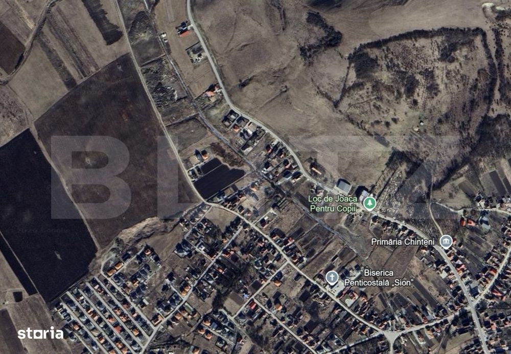 Teren intravilan, 515 mp, toate utilitatile la front, Chinteni