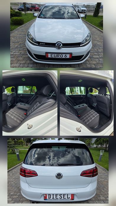 VW Golf 7 GTD # Model 2014 # EURO 6 # 2.0 Diesel 184cp # BiXenon # LED # Navigatie # Camera marsarier # Webasto pe telecomanda