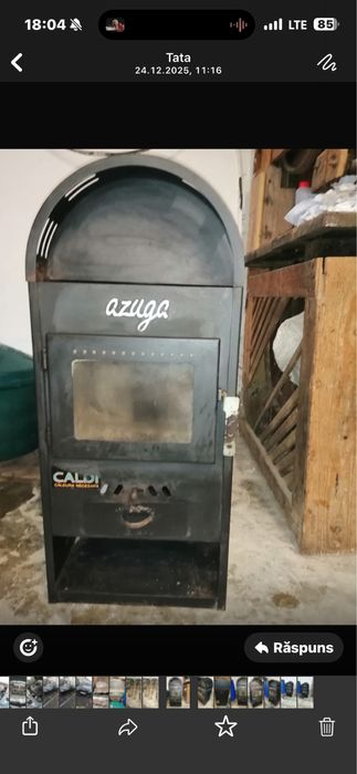 Sobă pe lemne cu horn – model Azuga / Caldi