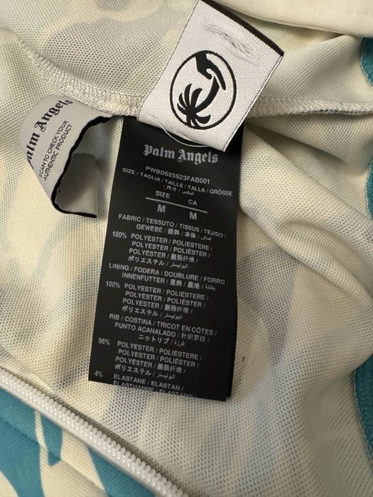 Bluza Palm Angels albastra cu model floral