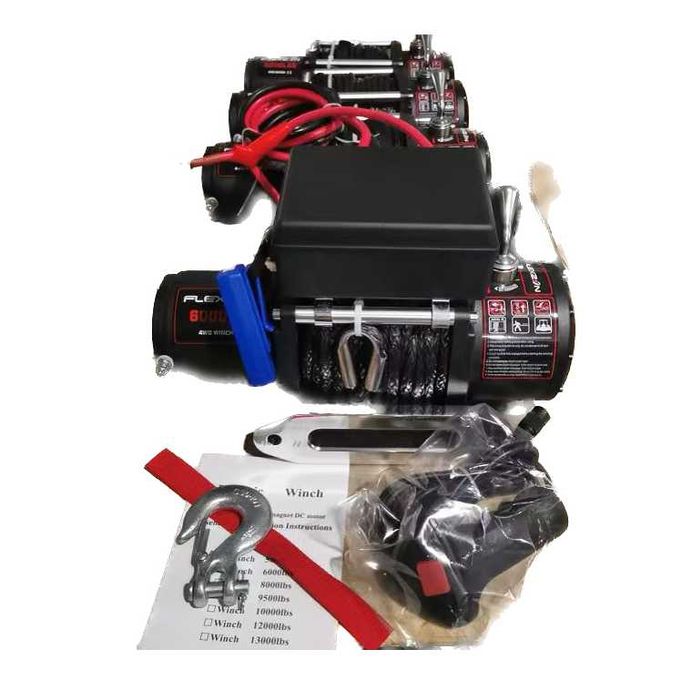 Електрическа лебедка 6000LBS 2720кг 12V/24V с дистанционно за теглене