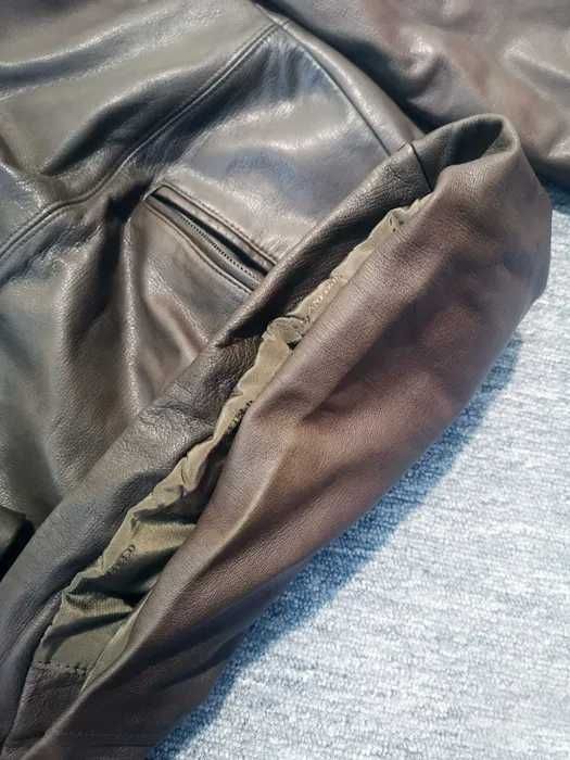 Geacă de piele bărbați Stanfield, model clasic, vintage, negociabil