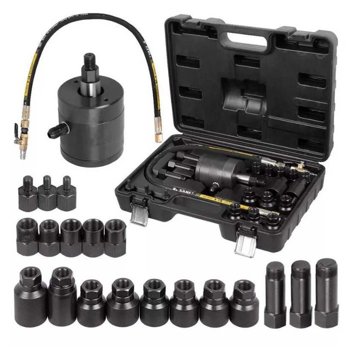 Комплект пневматичен обратен чук за вадене на дизелови инжектори