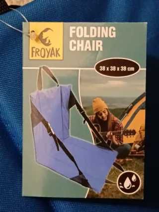 Сгъваем текстилен стол Froyak за къмпинг,пикник,риболов,плаж