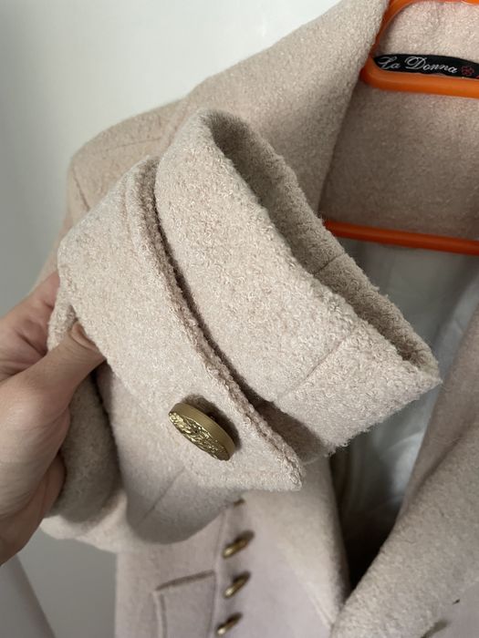 Vand palton lana roz prafuit