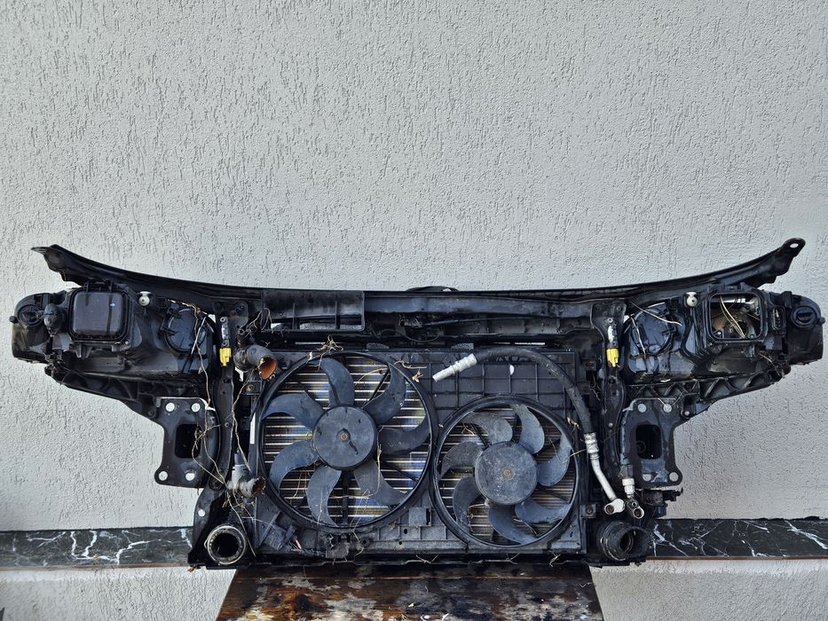 Bot Parte Fata Audi A3 8P Nonfacelift Bara Grila Fagure Far Tragar Capota Negru LC9X Argintiu Grup Radiatoare Intercooler Radiator Apa antigel ac