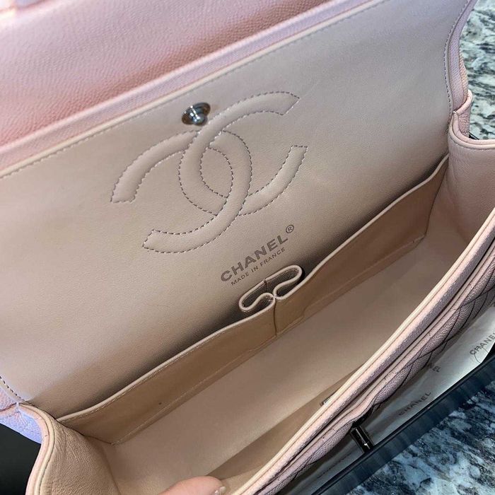 Geantă Chanel din Piele Roz, Poseta Chanel din Piele Caviar