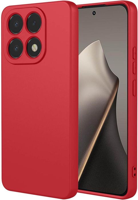 Матов силиконов кейс за xiaomi 15t pro със защита около камерите