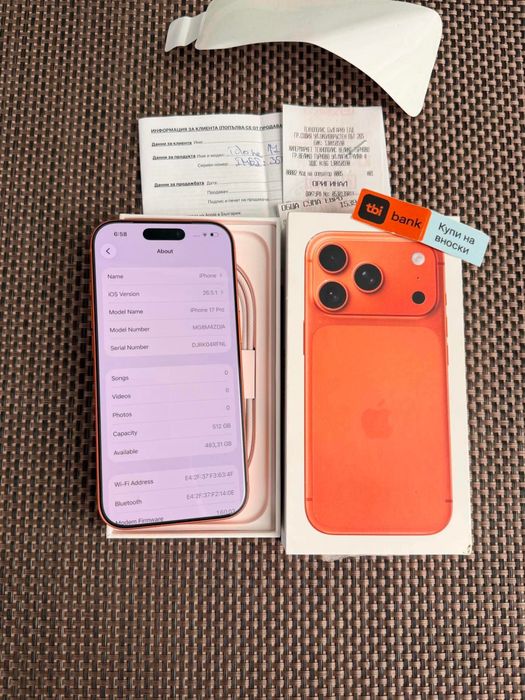 НОВ! 512Gb*ЛИЗИНГ* iPhone 17 Pro Cosmic Orange 24М ГАРАНЦИЯ