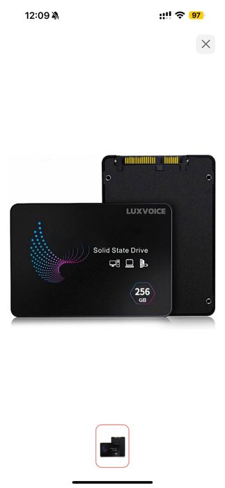 Жесткий диск SSD - 256 гб новый
