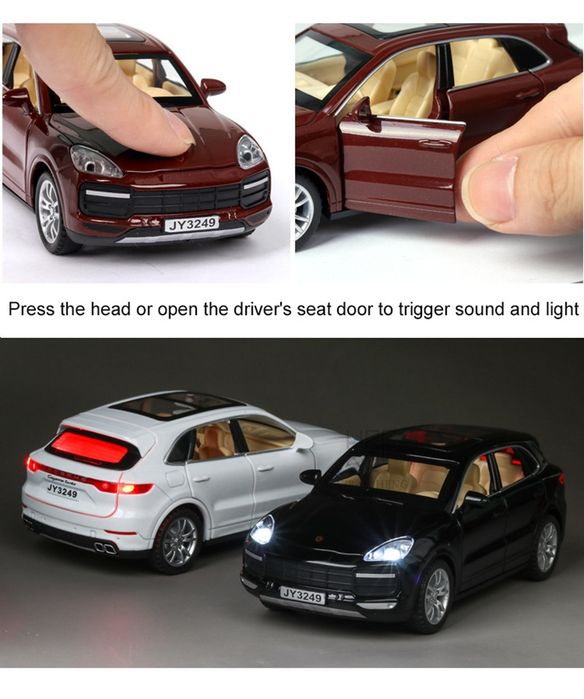 Macheta auto Porsche Cayenne, metalica, scara 1:32