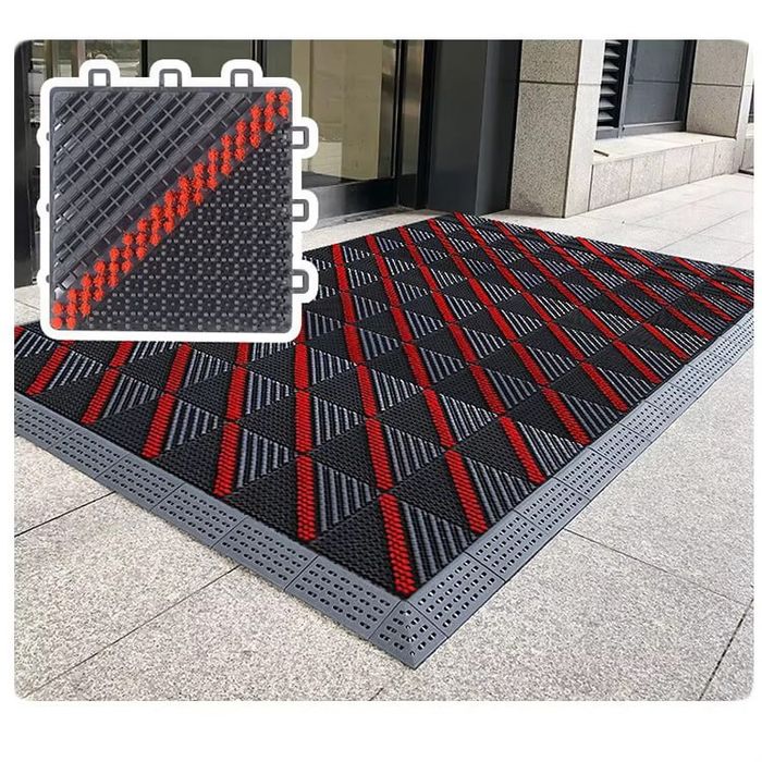 Kirish uchun rezina modul gilam (antislip, loy va suvga qarshi)