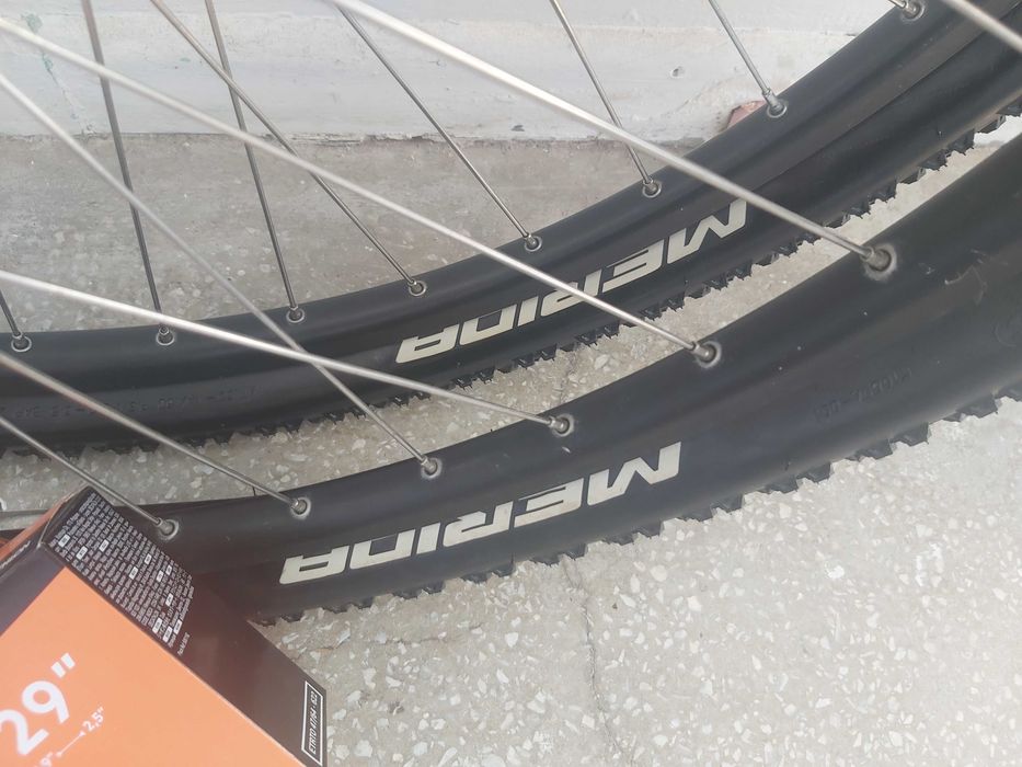 Set Roți MTB 29" – Jante AlexRims DP17 + Butuci Shimano + Gume Merida