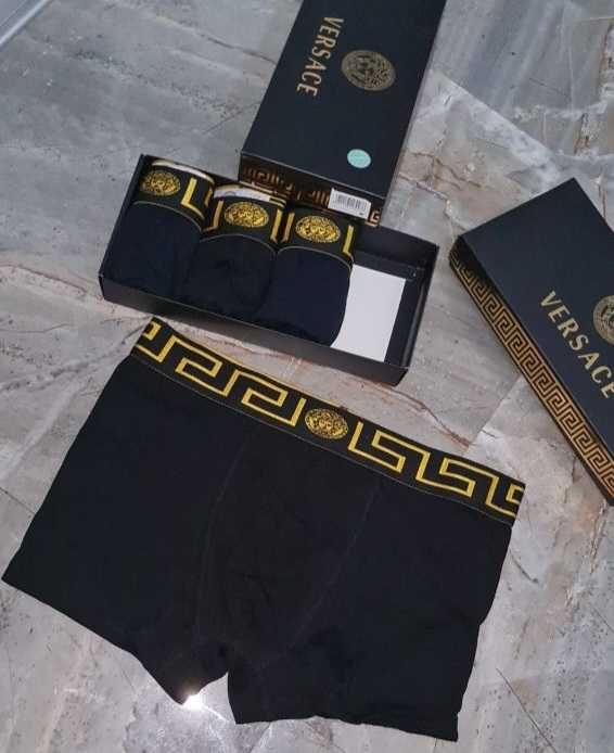 Boxeri barbati Versace set 4 perechi calitate premium Bacau • OLX.ro