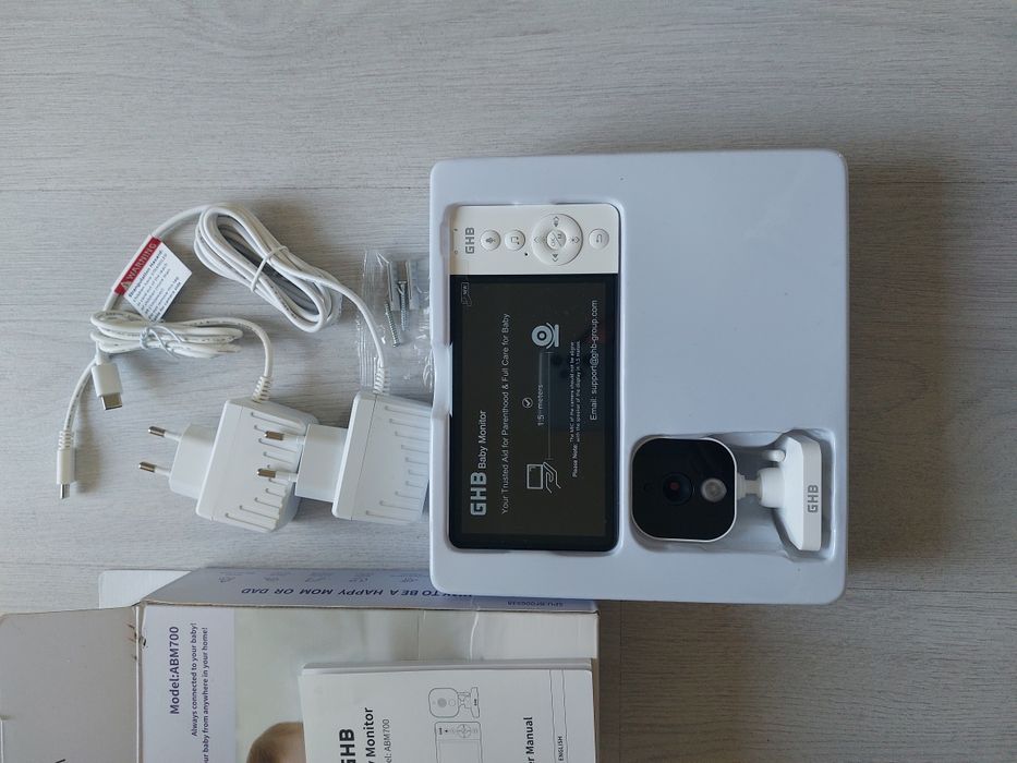 Видео Бебефон GHB ABM700 – 5" HD IPS Екран, Нощно Виждане, Двупосочно