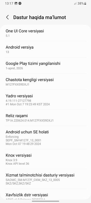 Samsung Galaxy M12 3ga 32 xotira