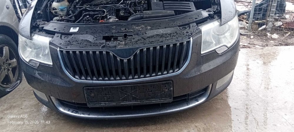 Bara Fata Skoda Superb II Completa cu Proiectoare de Ceata