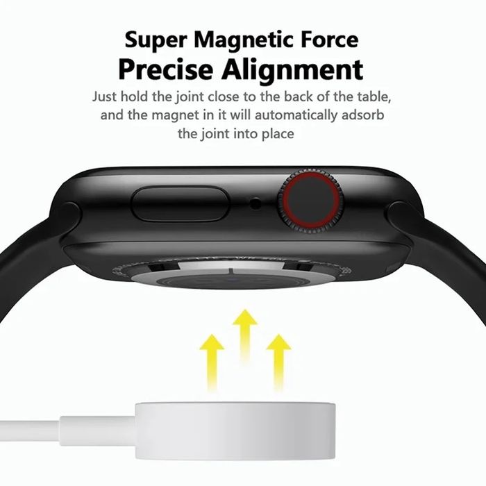  Apple Watch Magnetic Charger to USB-C ( 1m ) плетен кабел за бързо зареждане на смарт часовник с ЮСБ Ц