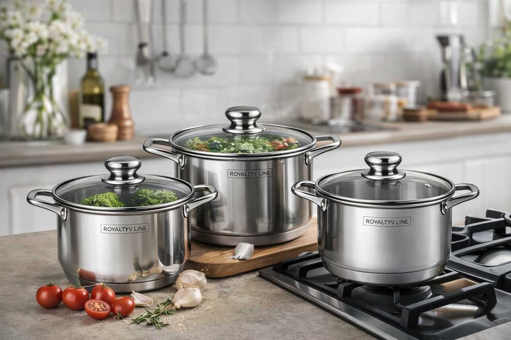 Set oale inox Prima Kitchen Tools, 6 piese, capace sticla Royalty Line