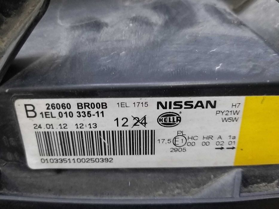 Far stanga nissan qashqai j10 facelift 26060br00b 1el01033511
