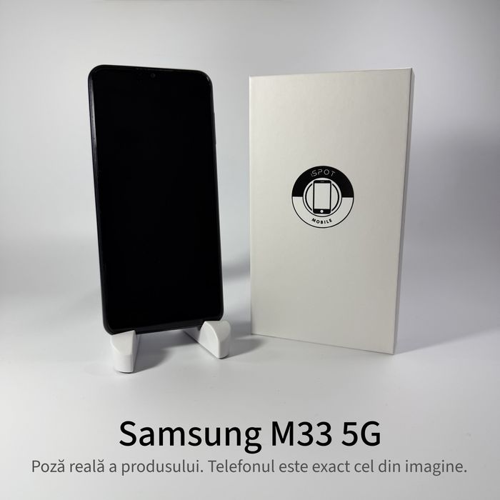ispotmobile.ro Samsung M33 5G , 128 gb / 8 gb , Garantie 2 ani + cadou