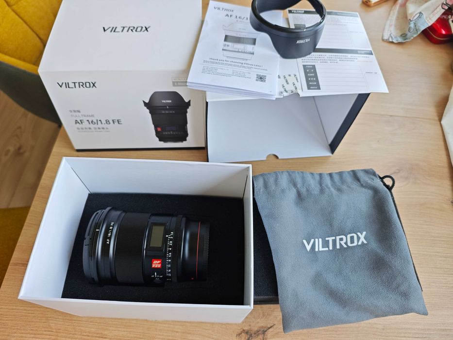Viltrox AF 16mm f/1.8 FE за Sony E-mount (Пълен комплект, без забележки)