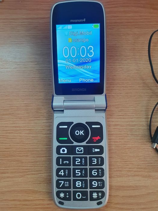 Brondi clapeta LCD mare taste mari butoane seniori necodat