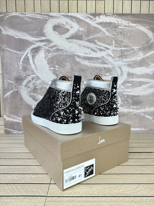 Christian Louboutin High Black Spikes