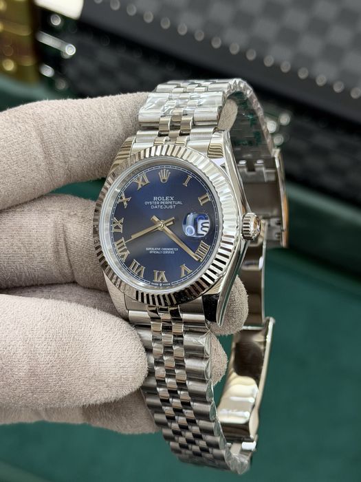 Rolex Datejust 41 Azzurro Blue Roman Dial Jubilee