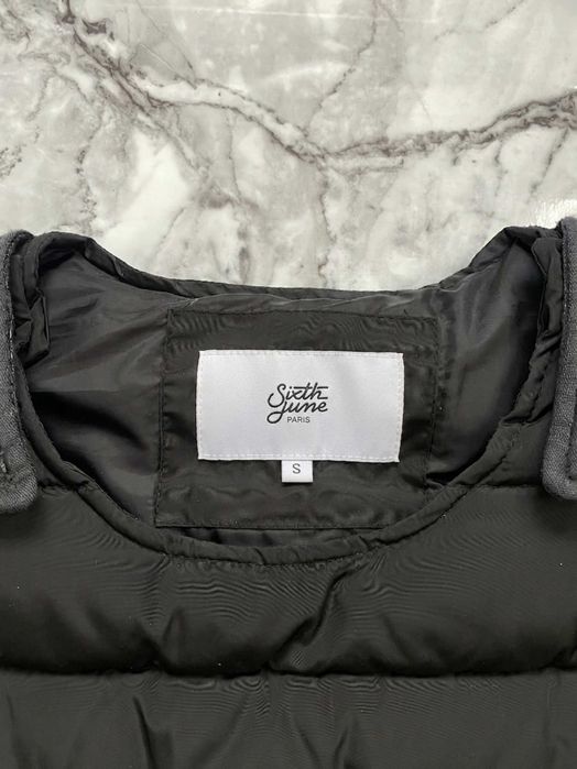 Vestă puffer Sixth June Paris, neagră, mărime S, streetwear