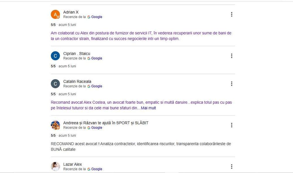 Cabinet de Avocat - Reprezentare drept penal, comercial, civil