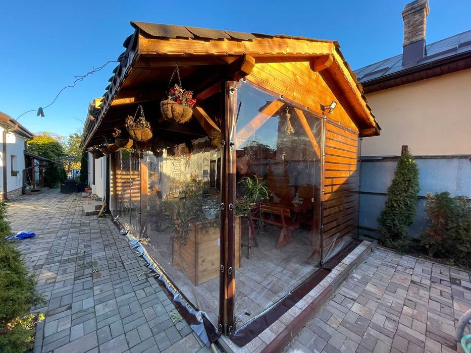 Inchidere terase si foisoare cu folie PVC Cristal 0.8 mm