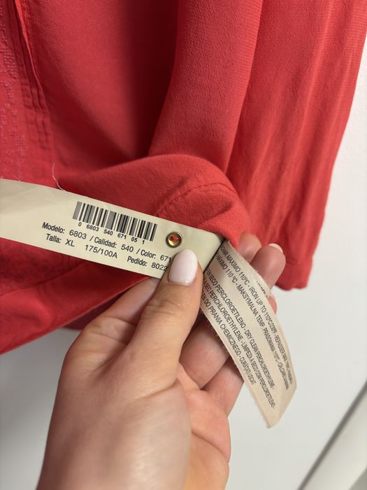 Bluza tip camasa Massimo Dutti, marime M/L, nepurtata, 100% vascoza