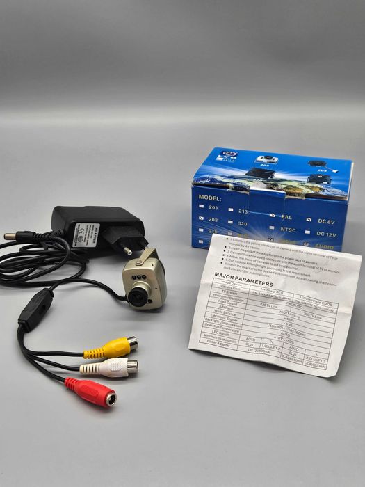 Мини видеокамера с нощно виждане, IR сензор и аудио изход