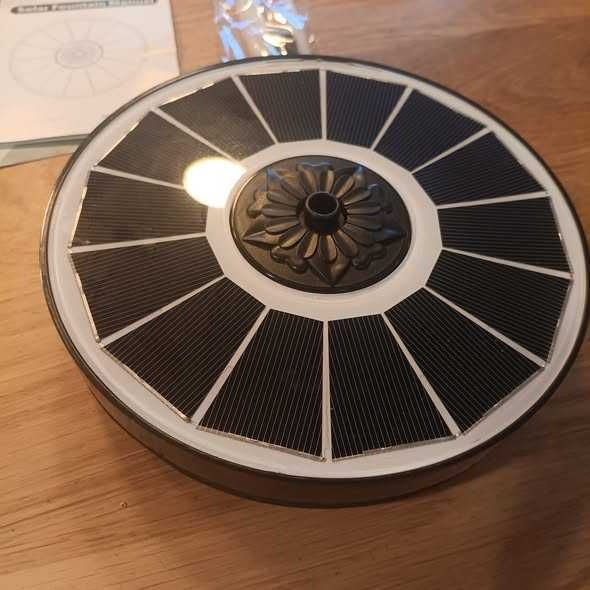 НОВ! Соларен фонтан 3.5W с батерия 2000 mAh – 2025 ъпгрейд модел